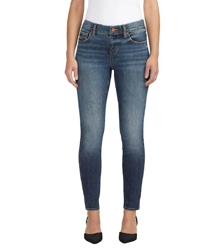 Mid Rise Maya Skinny Jeans In Night Flight Blue