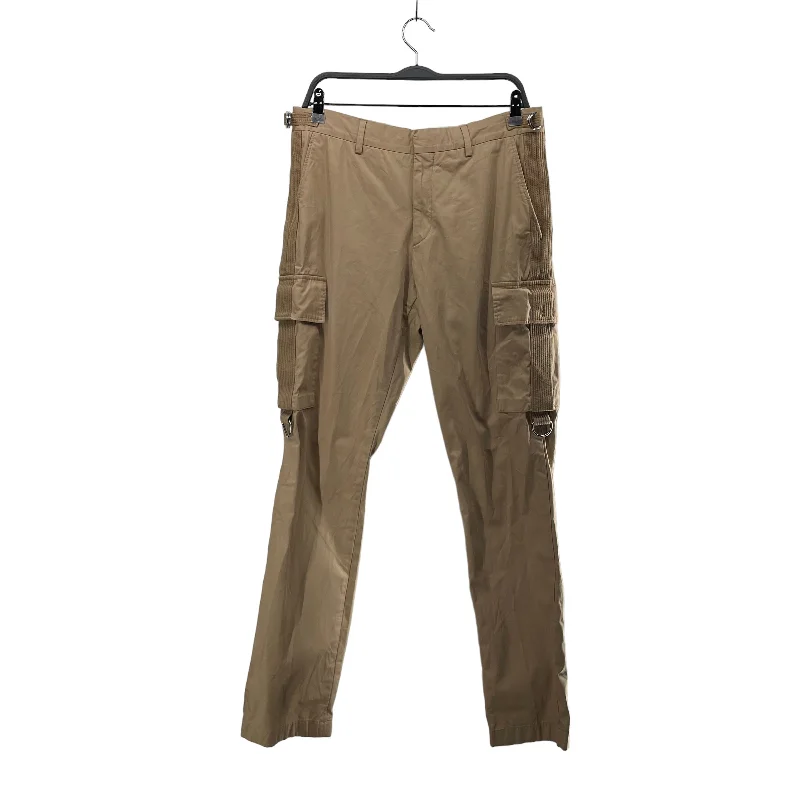 BURBERRY/Straight Pants/48/Cotton/KHK/CARGO STRAPS