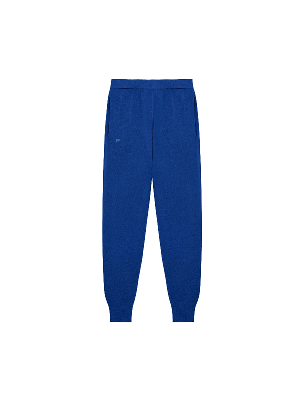 Womens DNA Regenerative Merino Wool Track Pants—earth blue