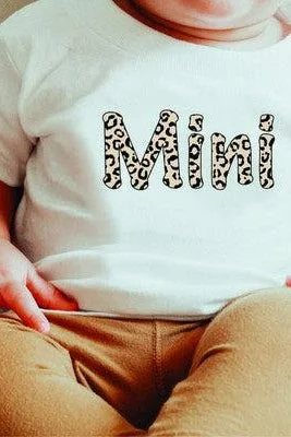 Mini Leopard {BABY & TODDLER}- Cream Graphic Tee