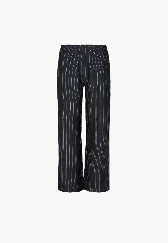 Daisy Pure Straight - Medium Length - Navy Stripe Brushed