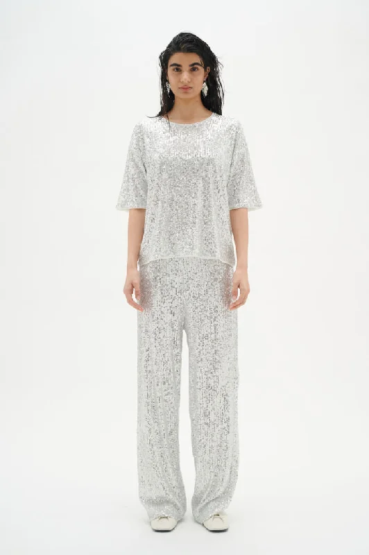 Inwear Jarjar Pants in Silver Sequin