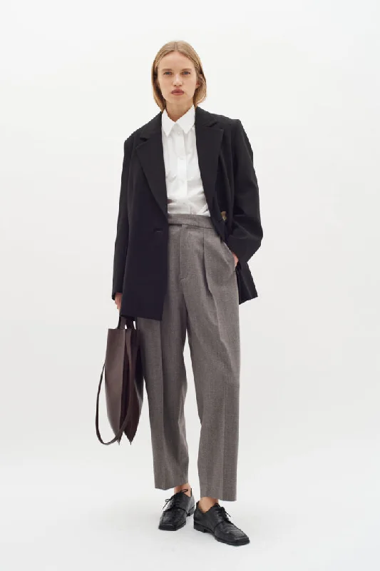 Inwear Kahla Pleated Pant in Brown Puce