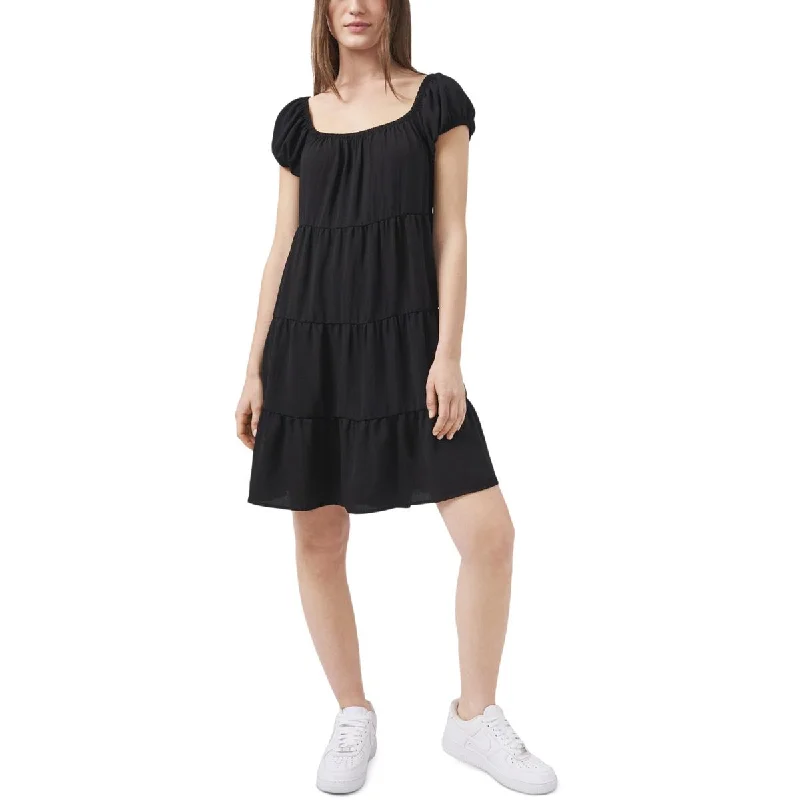 Riley & Rae Womens Tiered Short Mini Dress